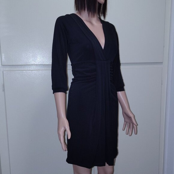 Rachael G. Black Summer Dress with 3/4 Sleeves, Size M and L - Picture 4 of 12